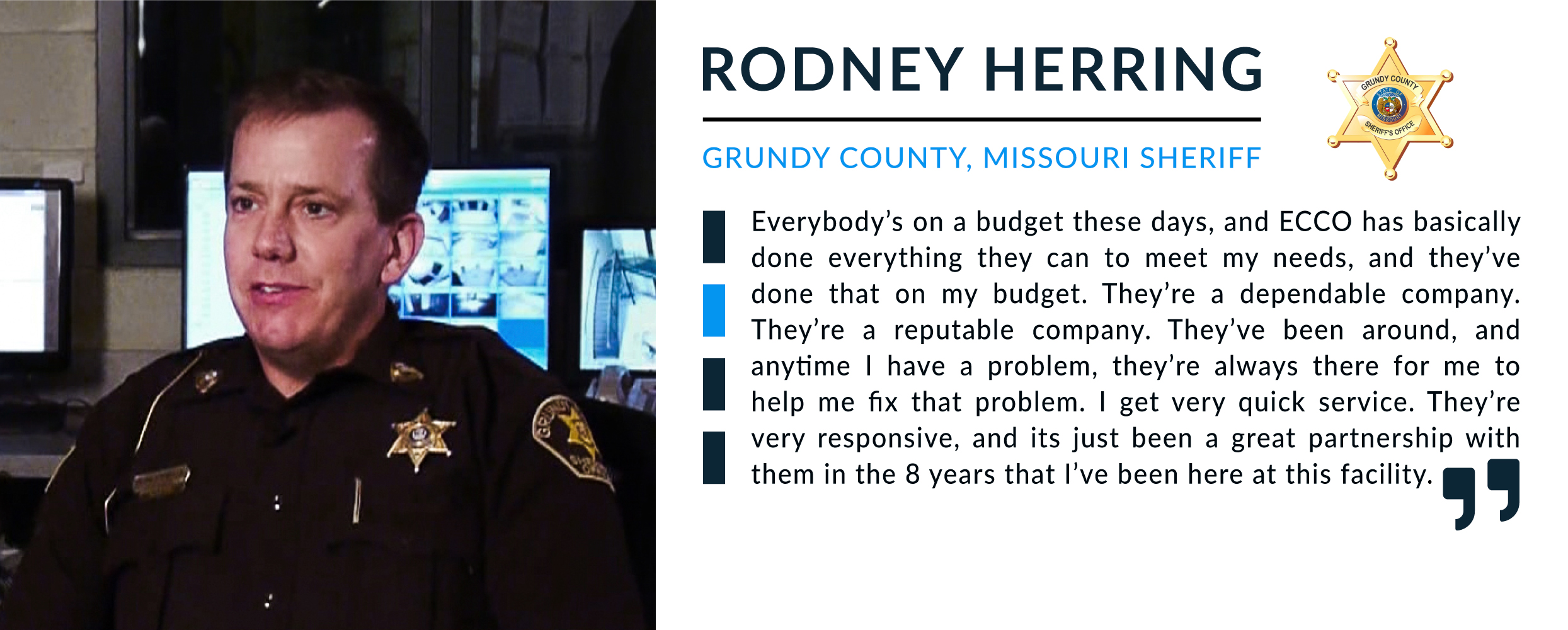 Rodney Herring, Sheriff, Grundy County Law Enforcement Center