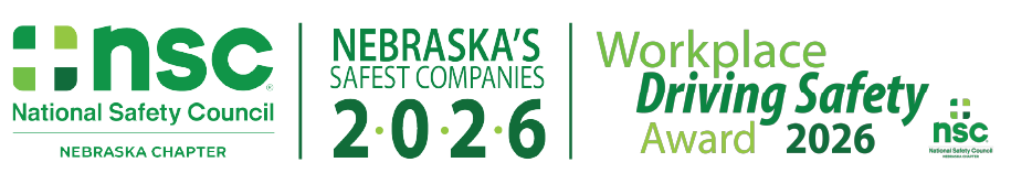 National Safety Council Nebraska Chapter - Nebraska's Safest Companies 2026 - Workplace Driving Safety Award 2026